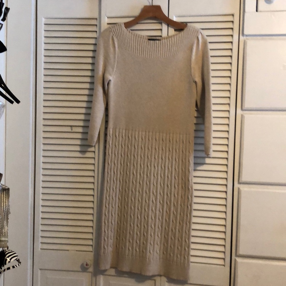 Ralph Lauren sweater dress beige L - Picture 3 of 6